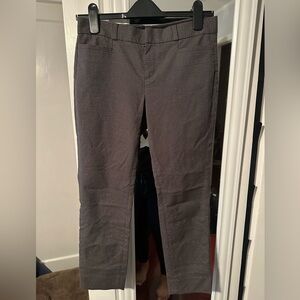 Banana Republic Metallic Grey Pinstripe Ankle Boot Cut Dress Pants Women 2 S New